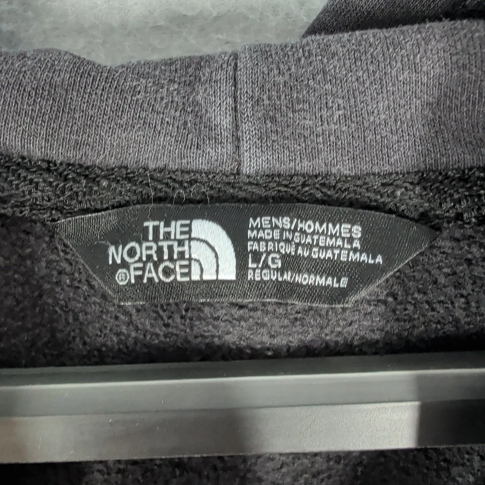 The North Face Hoodie Mens Large Black 1966 Graphic Distressed Pullover Outdoor